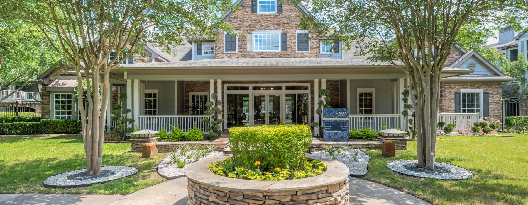 a large house with a large front yard